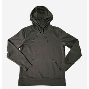 Oakley Hooded Pullover Sweatshirt Pocket Embroidered Logo Dark Green Mens Large